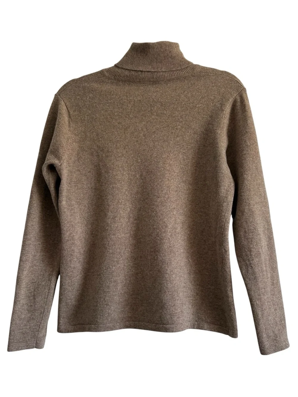 Lauren Ralph Lauren Merino Wool Cashmere Angora Camel Turtleneck Sweater M